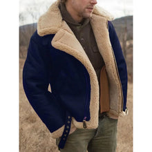 Load image into Gallery viewer, Men's  Jackets Leather and Fur Integrated  Jacket
