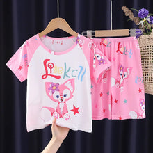 Cargar imagen en el visor de la galería, Summer Short Sleeve Capybara Kids Pajamas Sets
