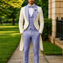 Load image into Gallery viewer, Men's Summer 3-Piece Tailcoat Suit
