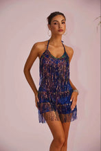 Load image into Gallery viewer, Jumpsuits for Women Tassel Party Outfit Sexy Style Fashion Backless Sequined Jumpsuit Fringe
