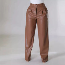 Lade das Bild in den Galerie-Viewer, African High Waist PU Pants
