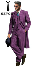 Load image into Gallery viewer, 3 Piece Stripe Business Leisure Formal Suit
