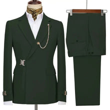 Load image into Gallery viewer, Men's Blazer Pants and Jacket Italian Design Notched Lapel Slim Fit Suit
