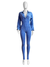 Load image into Gallery viewer, Weird Puss Washed Distressed Jumpsuit
