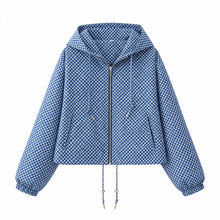 Load image into Gallery viewer, Women's Plaid Hooded  Elegant  Jacket
