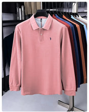 Load image into Gallery viewer, High end brand 100% cotton long sleeve polo shirt fashion luxury pony embroidery business casual comfort new Paul men's T-shirt
