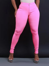 Cargar imagen en el visor de la galería, Women's Casual High-waisted Denim Small Pants
