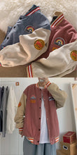 Load image into Gallery viewer, Men Baseball  Embroidered Letters Corduroy Loose Jacket
