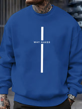 Charger l'image dans la galerie, Way Maker Line Simple Printed Sweatshirt
