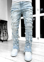 Lade das Bild in den Galerie-Viewer, Spliced Distressed Denim  Ripped  Jeans
