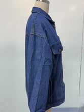 Load image into Gallery viewer, Women's  Denim Long Sleeve Oversized Button Jacket
