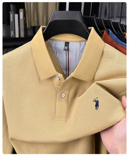 Load image into Gallery viewer, High end brand 100% cotton long sleeve polo shirt fashion luxury pony embroidery business casual comfort new Paul men's T-shirt
