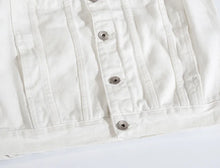 Load image into Gallery viewer, Men's Long-sleeve Orange Denim Jackets
