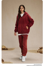 Lade das Bild in den Galerie-Viewer, ZODF  Retro  Men Spray-Dyed Zipper Hoodies Unisex
