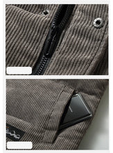 Load image into Gallery viewer, 2025 New Vest Jacket Men's Autumn Winter Warm Coat Stand Collar Padded Waistcoat Corduroy Work Wear Male Clothes M-5XL
