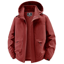 Load image into Gallery viewer, Winter Coat Men Windbreakers Waterproof Jackets Hoodies Male Outerwear Multi-pocket Motorcycle Cargo Coats Parkas Men Clothing
