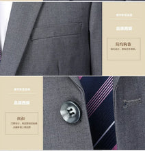 Load image into Gallery viewer, Suit (Blazer+Pants) Men's Fashion Business Outdoor Gentleman Trend Solid Color Casual Slim-fit Wedding Host Gentleman Suit S-6XL
