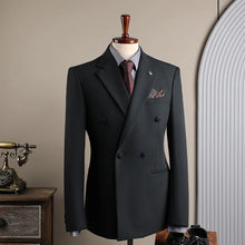 Load image into Gallery viewer, Men's Suits Complete Men's Suits 3‑Piece Outfit Set Elegant Wrinkle‑Resistant Well‑Tailored For Wedding Business Meetings
