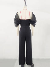 Load image into Gallery viewer, Jumpsuits Women Elegant Luxury Deep V Neck Sleeveless Bandage Jumpsuit Elastic Waist Long Pants Ankle length for Celebrity Party
