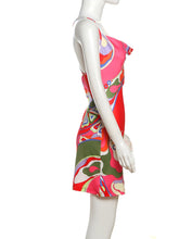Cargar imagen en el visor de la galería, Weird Puss Colorful Print Backless Sleeveless Dress
