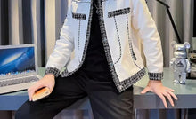 Load image into Gallery viewer, Men's Black Male  Splicing  Korean Reviews Stylish Jacket
