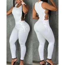 Lade das Bild in den Galerie-Viewer, Women Letter Pattern Sleeveless Ladder Jumpsuits
