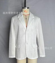 Load image into Gallery viewer, Summer Men's  Knitted  Blazer Single-breasthed Lightweight Casual Outerwear
