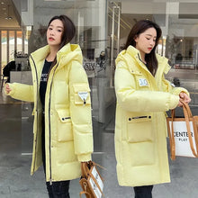 Load image into Gallery viewer, Parka Down Cotton Loose Hooded Long Coat

