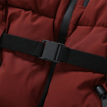 Load image into Gallery viewer, Women's Hooded High Waist Padded Parkas Coats with Belt Female Elegant Pockets Skiing Jackets
