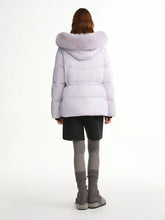 Load image into Gallery viewer, DUSHU Puff Down Jacket Long and Short Styles of Goose Down Jacket Women Fox Fur Collar 2025 Winter Outerwear Simple Commuting
