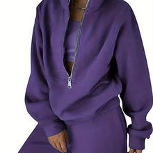 Lade das Bild in den Galerie-Viewer, Comfortable  Casual; Zipper Hoodie 2 Piece Set
