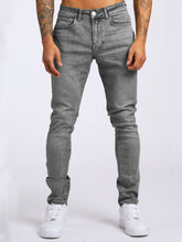 Load image into Gallery viewer, Slim-fitting Mid-waist Denim Micro-elastic Skinny Pants
