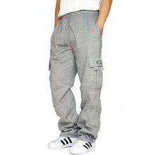 Cargar imagen en el visor de la galería, Pantalones deportivos para hombre con cintura elástica
