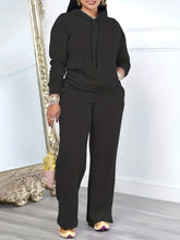 画像をギャラリービューアに読み込む, Plus-Size Casual Lightweight Long-Sleeve T-Shirt And Long Pants Set,
