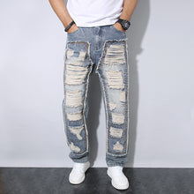 Load image into Gallery viewer, Men's Straight Wrinkle-resistant Loose Casual Jeans
