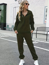 Lade das Bild in den Galerie-Viewer, Comfortable  Casual; Zipper Hoodie 2 Piece Set
