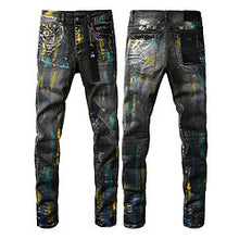 Lade das Bild in den Galerie-Viewer, High Street Jeans Black Slim Fit Stretch Skinny Men

