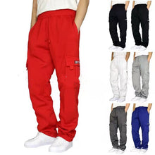 Cargar imagen en el visor de la galería, Pantalones deportivos para hombre con cintura elástica
