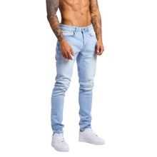 Load image into Gallery viewer, Slim-fitting Mid-waist Denim Micro-elastic Skinny Pants

