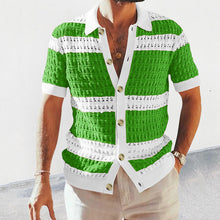 Load image into Gallery viewer, Men's Polo Short Sleeve Cardigan
