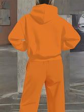 Lade das Bild in den Galerie-Viewer, Plus Size Casual Love Print Hoodie &amp; Sweatpants Two-Piece Set
